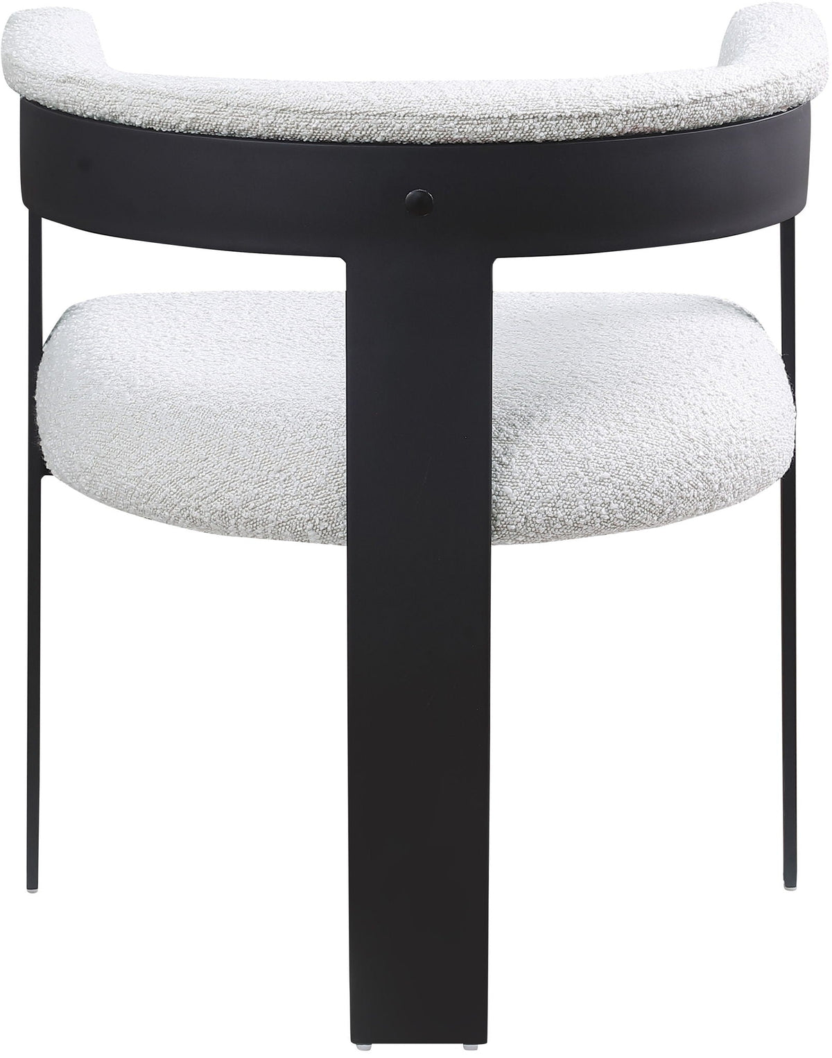 Romeo - Boucle Dining Chair (Set of 2) with Black Base
