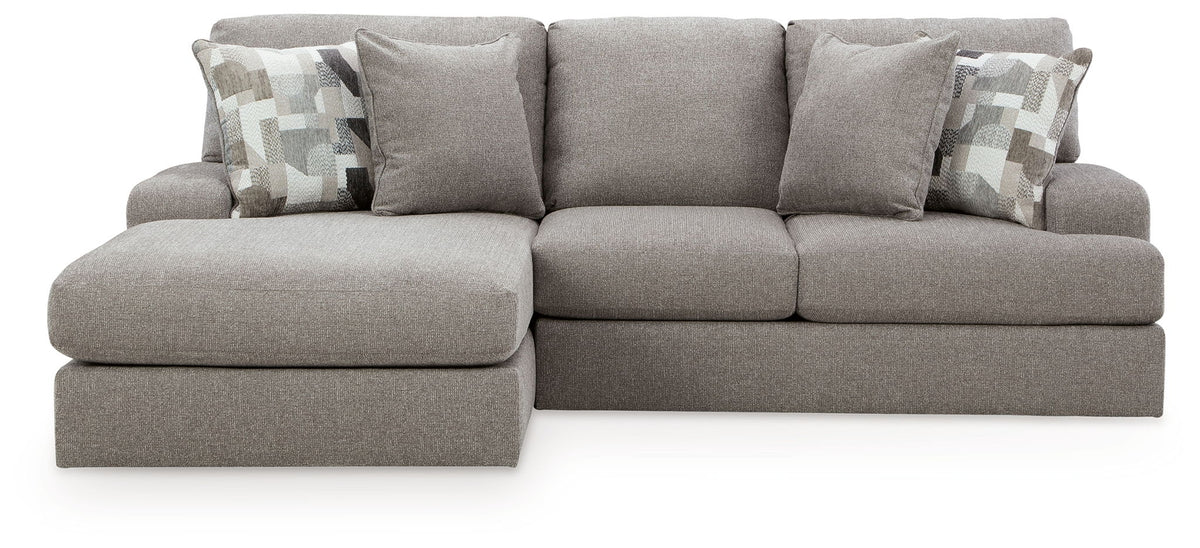 Lindon Smoke Sectional — 2-Piece Sectional With Left-Arm Corner Chaise