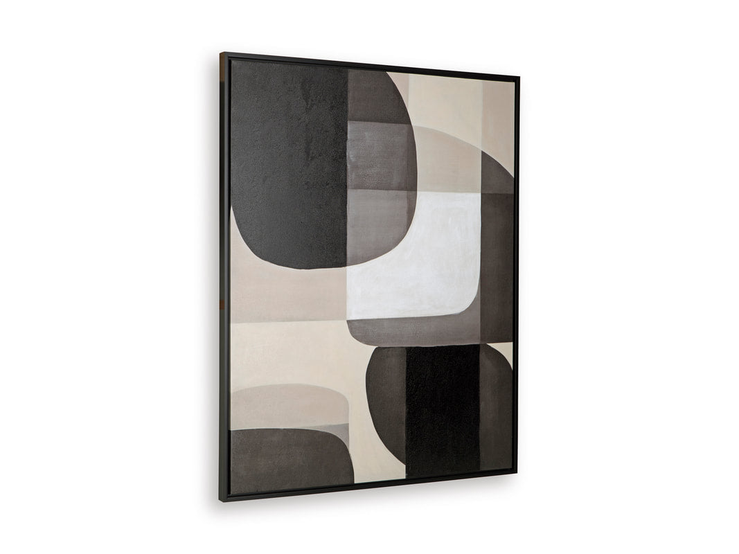 Ashley A8000495 Wall Art — Hand-Painted Canvas, Hangs 4 Ways