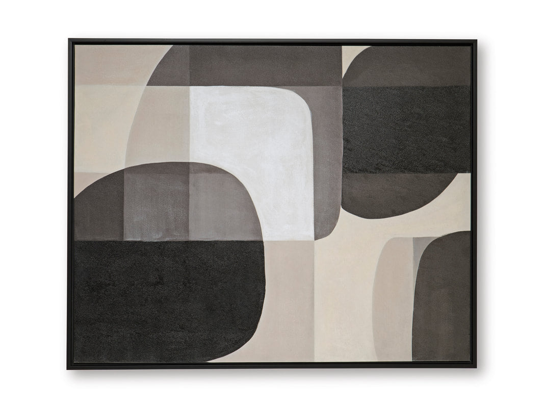 Ashley A8000495 Wall Art — Hand-Painted Canvas, Hangs 4 Ways