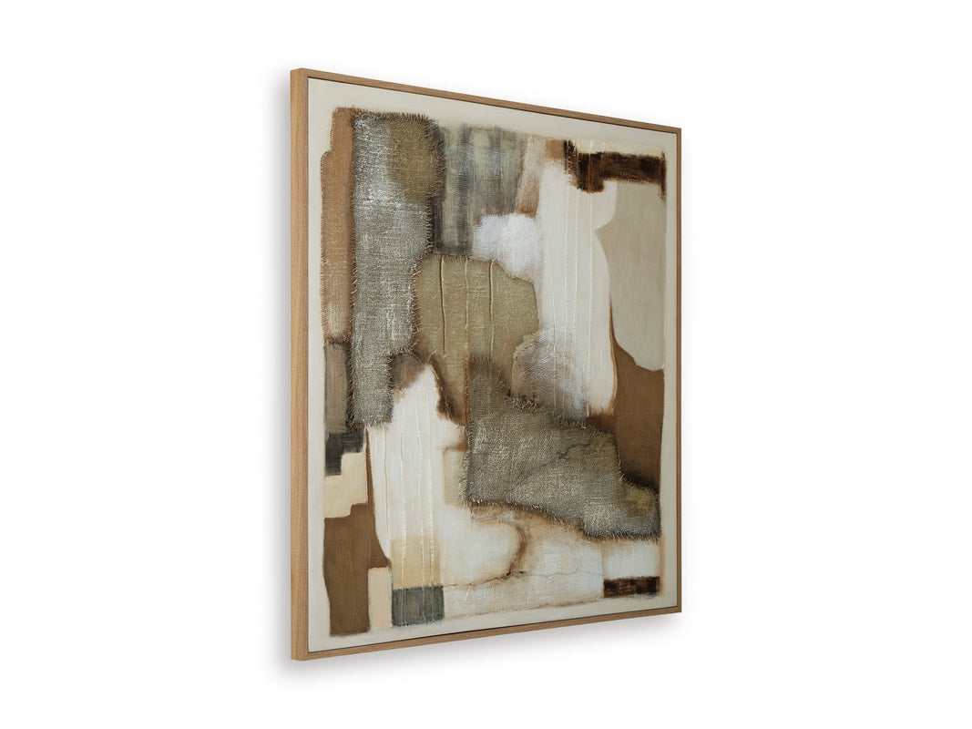 Ashley A8000497 Wall Art — Fabric-Embellished Canvas, Hangs 4 Ways