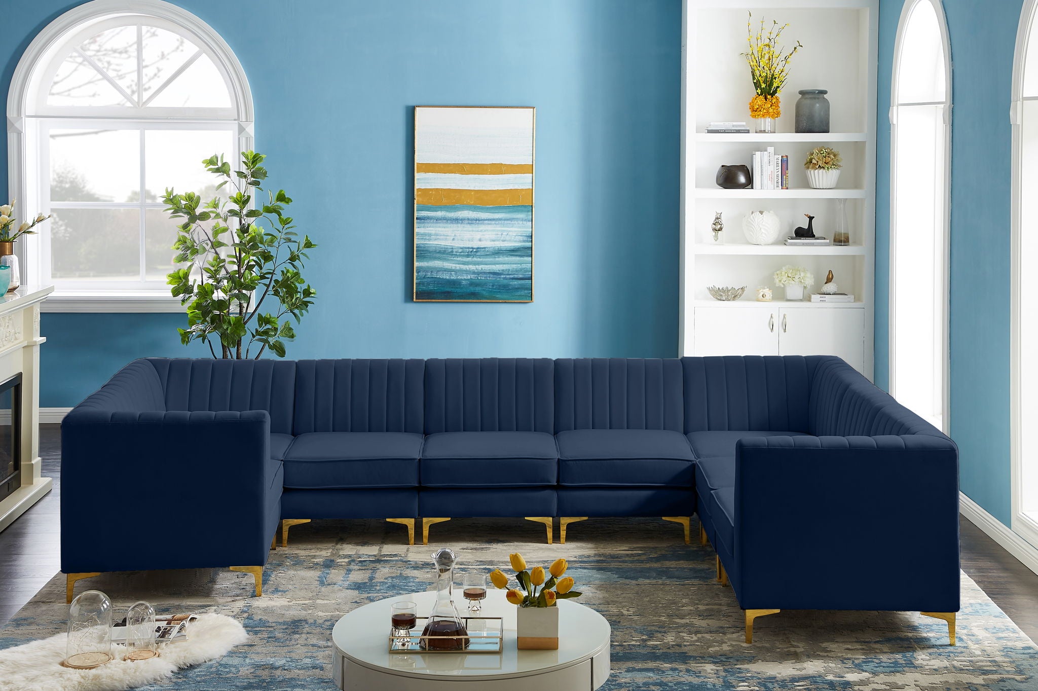 Alina - 8 Piece Modular U-Shaped Sectional