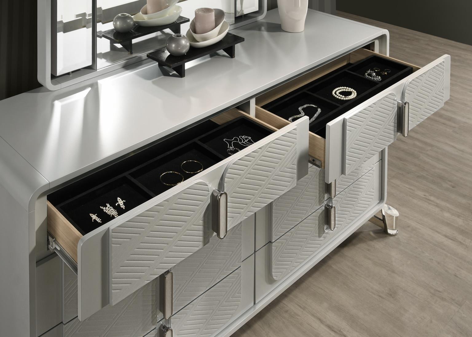 B023 Cool Gray Dresser — 63" Wide
