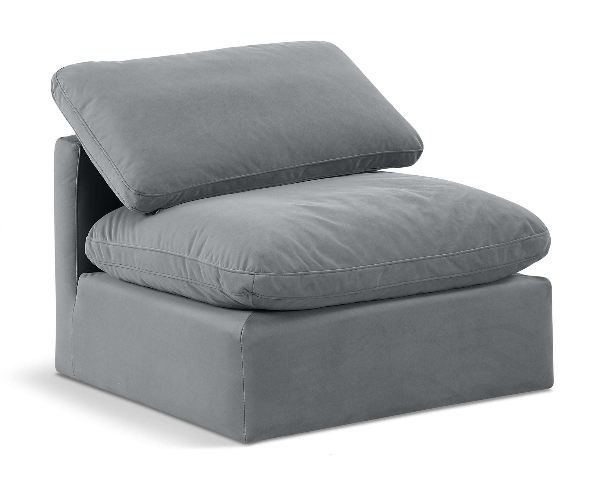 Indulge - Velvet Armless Chair