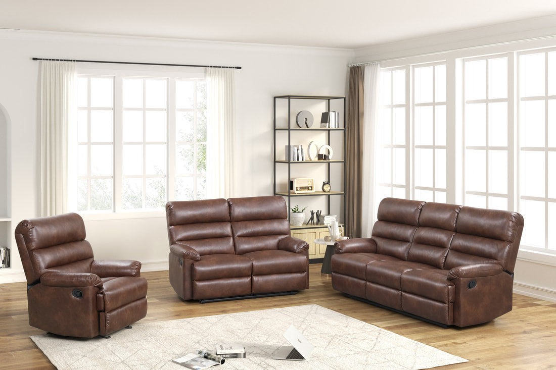 Albert41 3PC Reclining Set — Drop-Down Table & Cup Holders