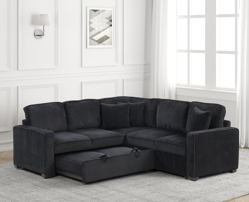 Ariel Sectional — Pull-Out Bed & USB Charging
