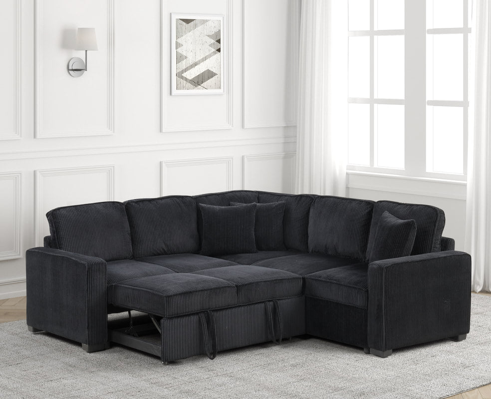 Ariel Sectional — Pull-Out Bed & USB Charging