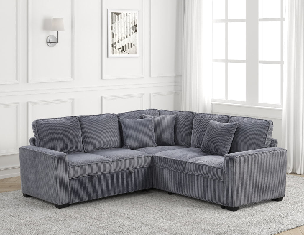 Ariel Sectional — Pull-Out Bed & USB Charging