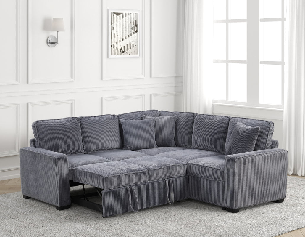 Ariel Sectional — Pull-Out Bed & USB Charging