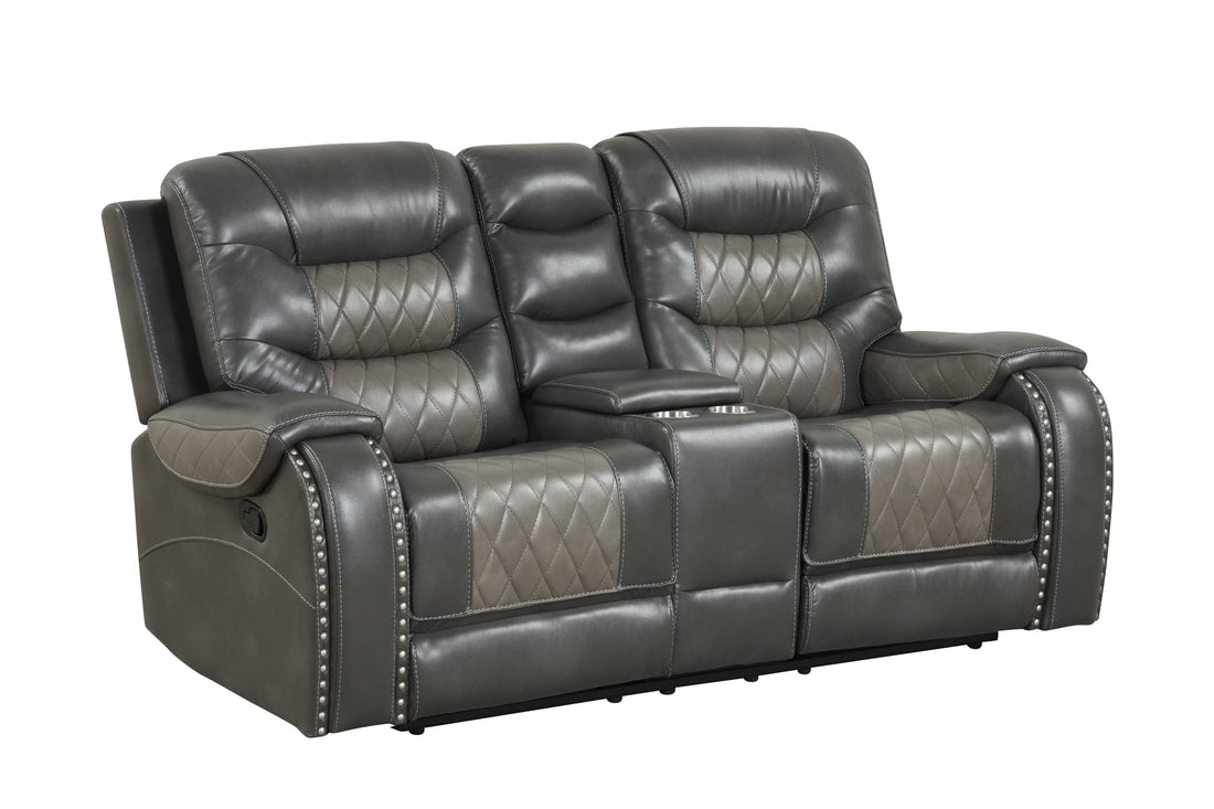 Ashley1003 Oversized 3PC Reclining Set — Drop-Down Table & USB Charging