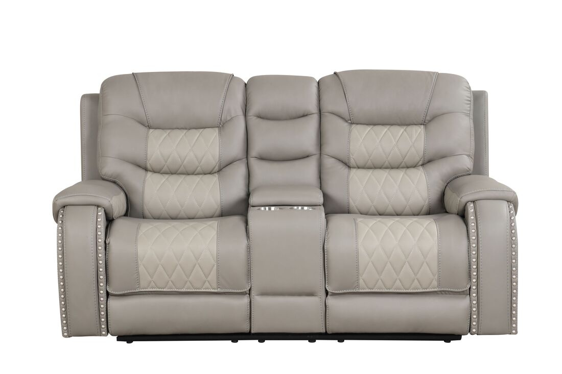 Ashley1004 Oversized 3PC Reclining Set — Drop-Down Table & USB Charging