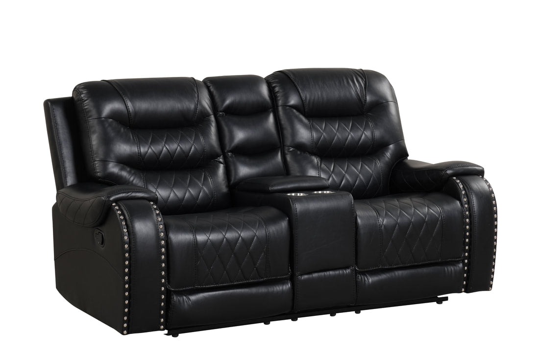 Ashley2001 Oversized 3PC Reclining Set — Drop-Down Table & USB Charging