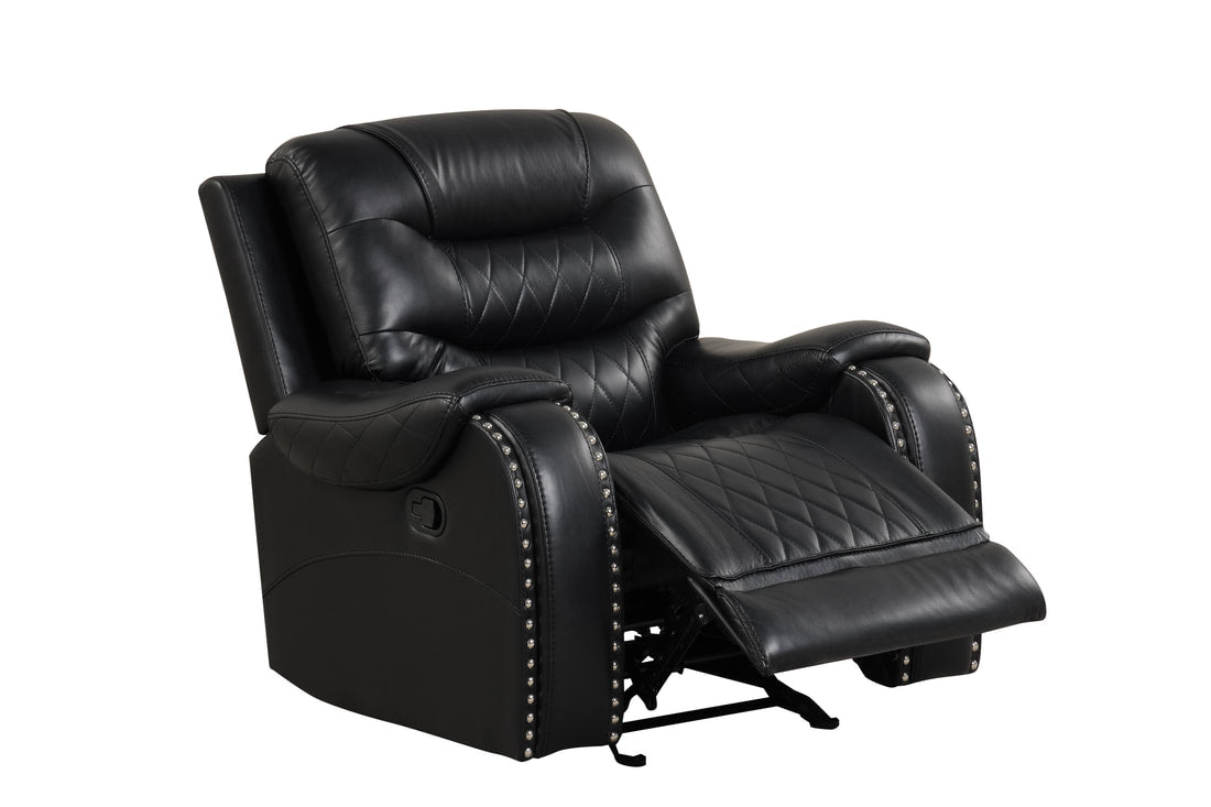 Ashley2001 Oversized 3PC Reclining Set — Drop-Down Table & USB Charging