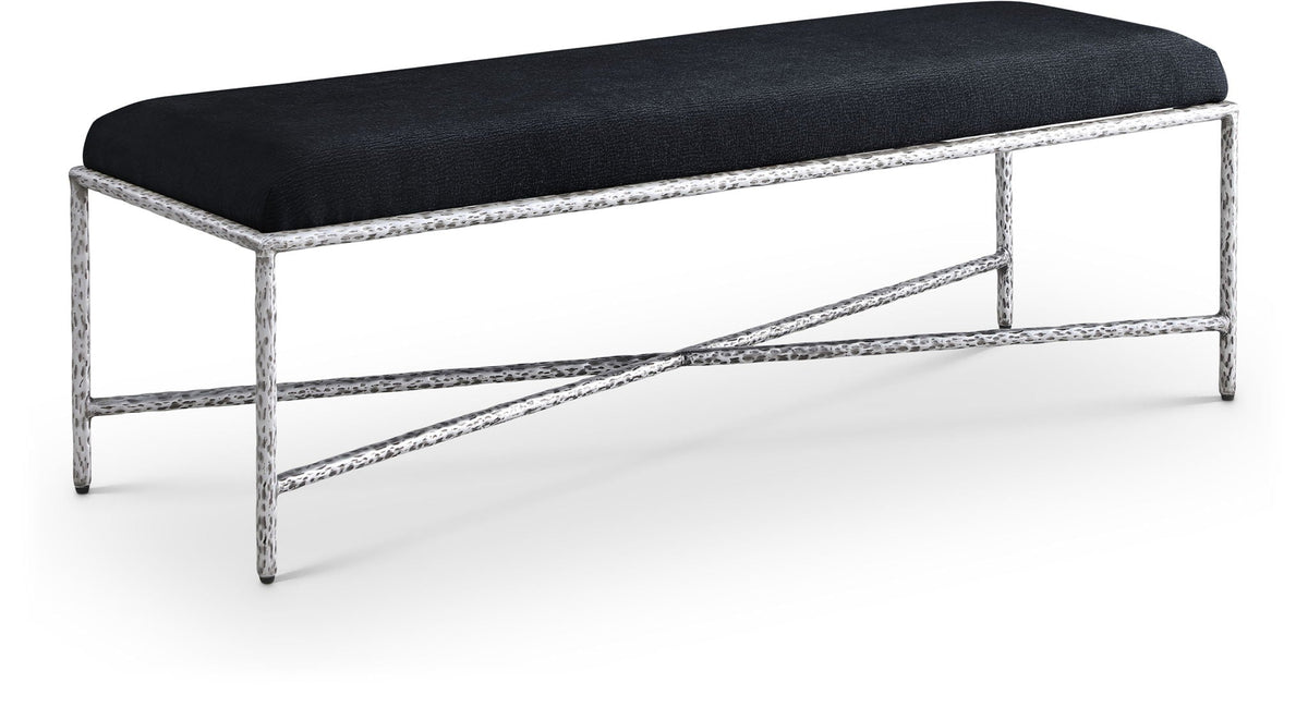Valley - Bench with Silver Frame