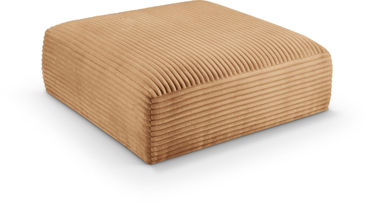 Shaggy Modular Sectional — Ottoman — Saddle