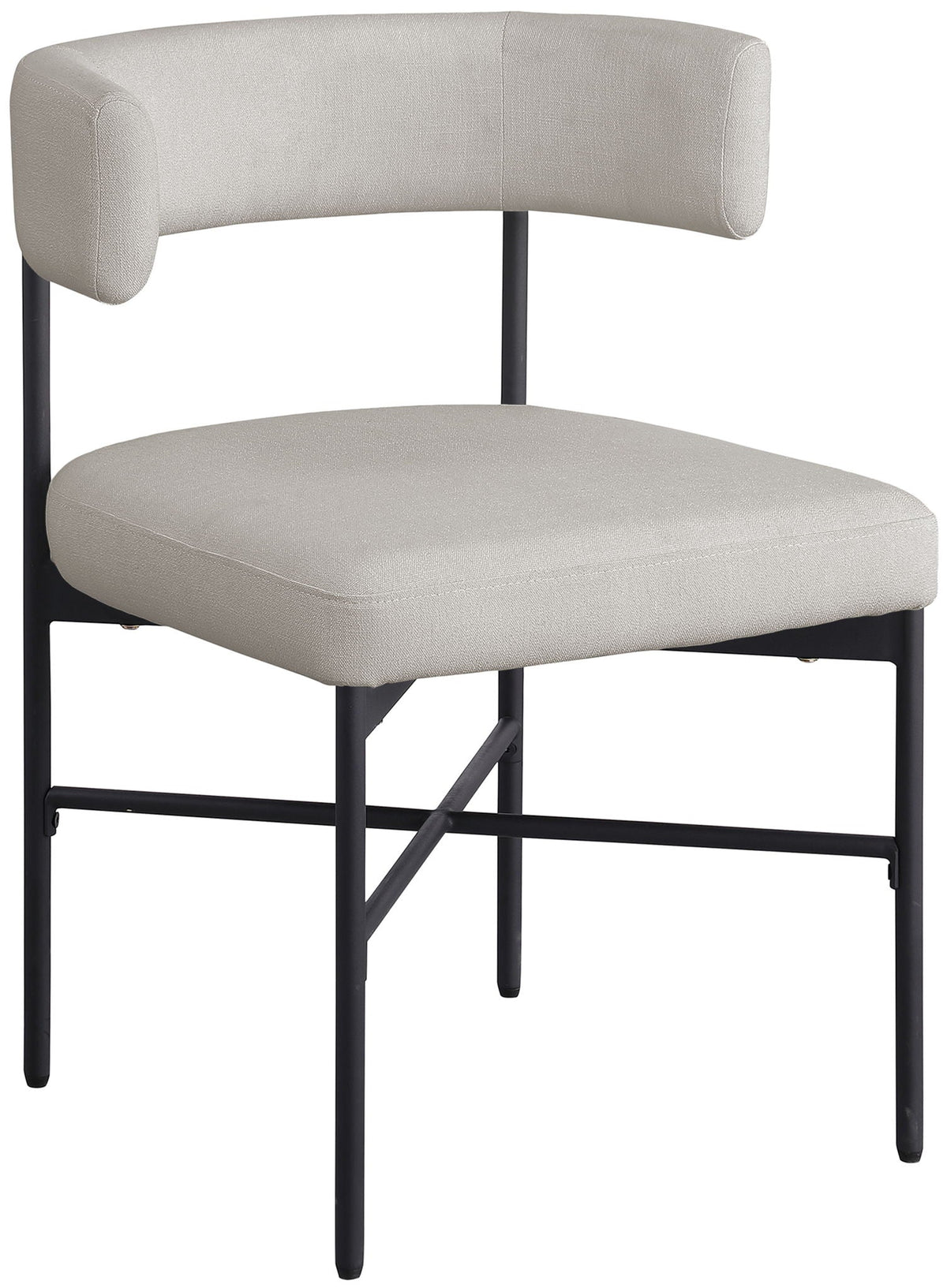 Rivage - Durable Dining Chair (Set of 2) with Black Frame