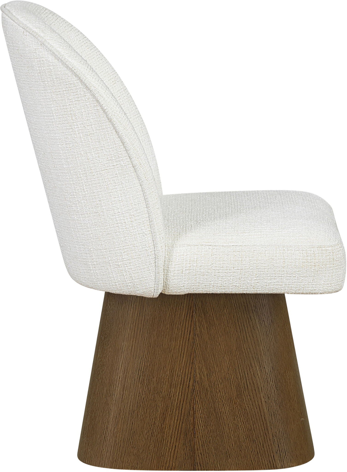 Marlowe Swivel Dining Side Chair with Brown Base