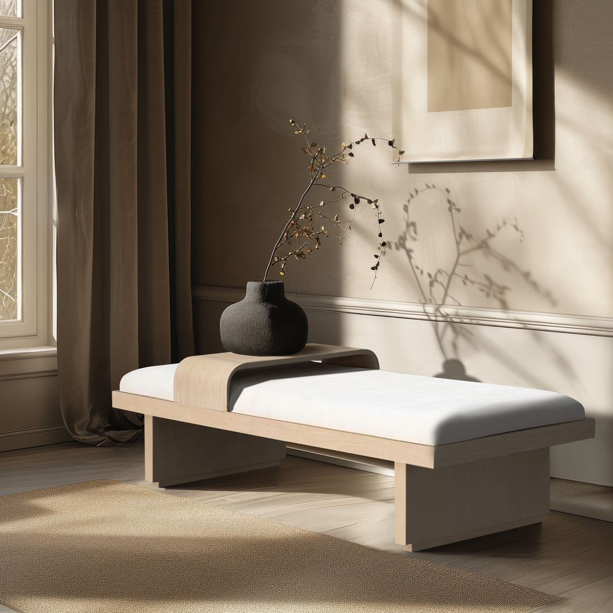 Arlington - Bench with Natural Base