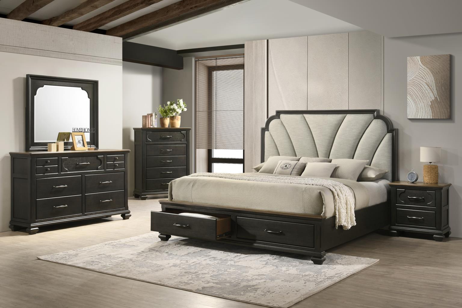 B080 Charcoal Black Mirror — 44 in. wide