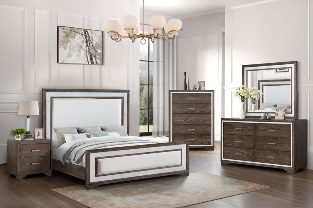 Boson Boucle Bedroom Set — 4-Piece or 5-Piece, Queen & King