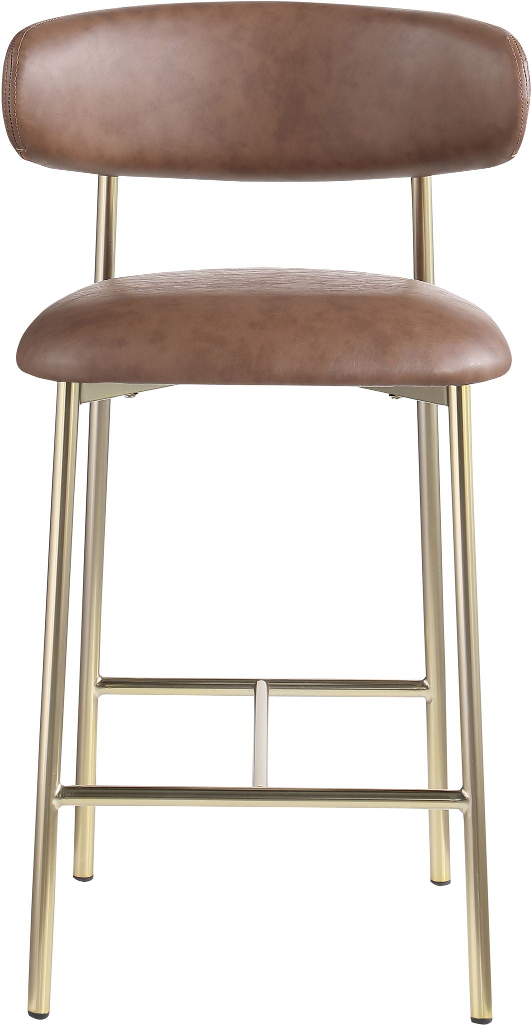 Lupita - Counter Stool (Set of 2) with Brushed Gold Frame