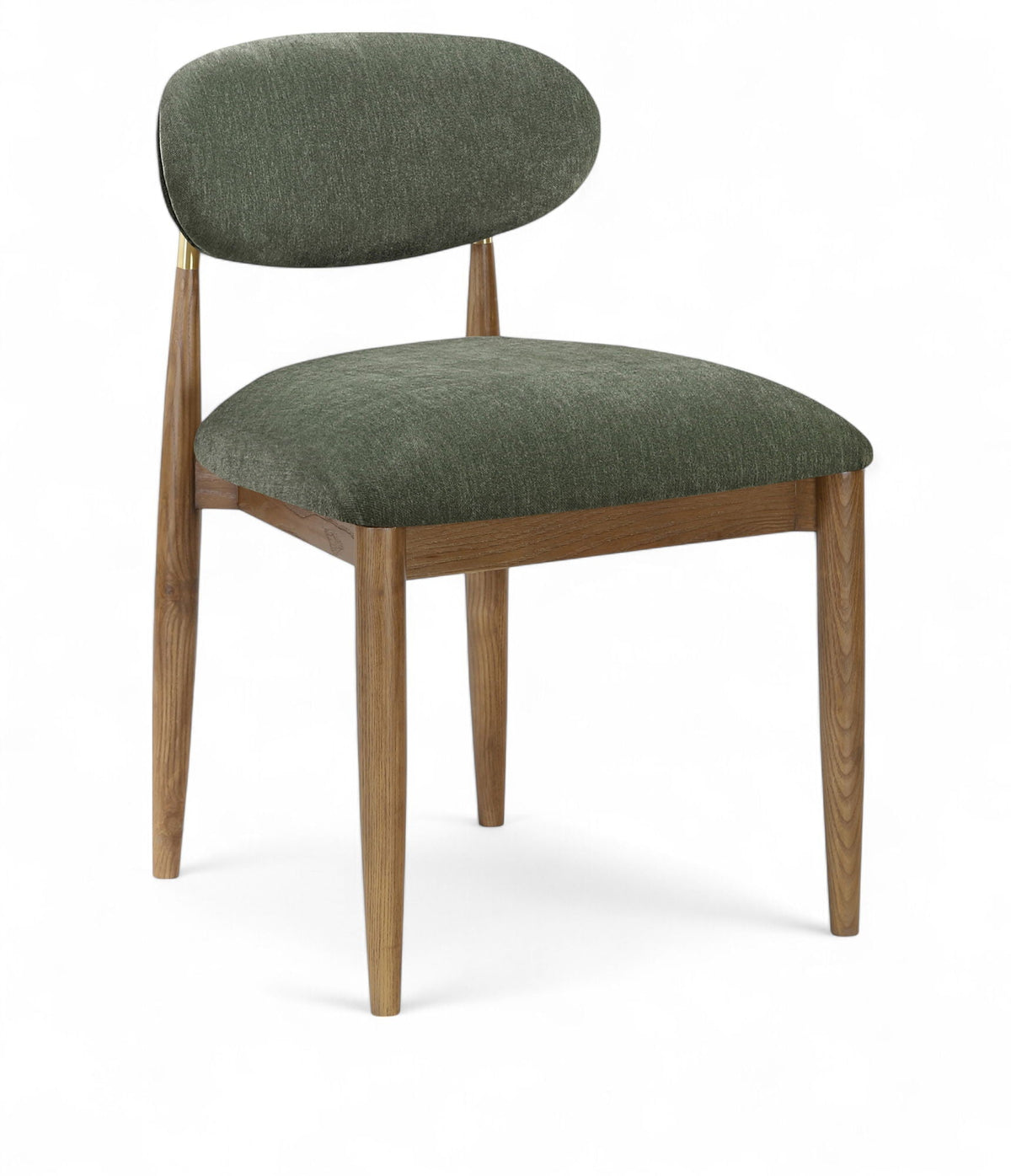 Riccio - Fabric Dining Side Chair (Set of 2) with Walnut Frame