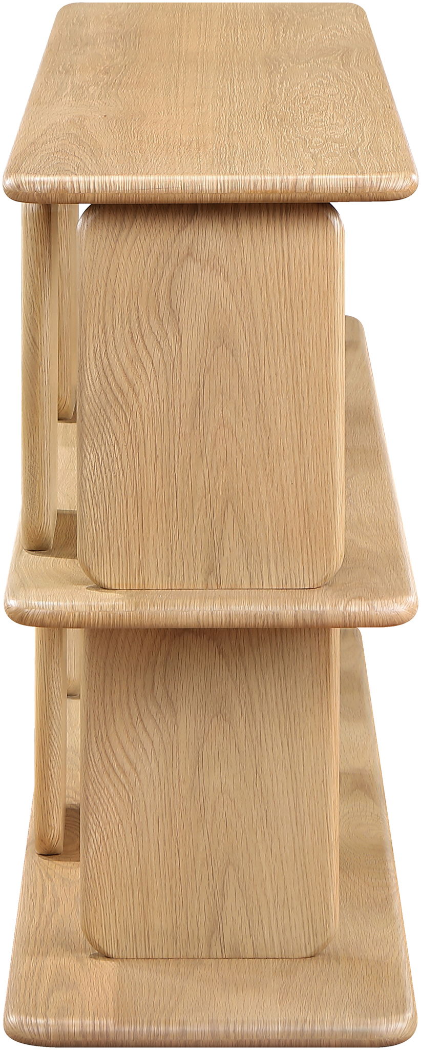Nexa Oak Veneer Media Console — Black, Brown or Natural