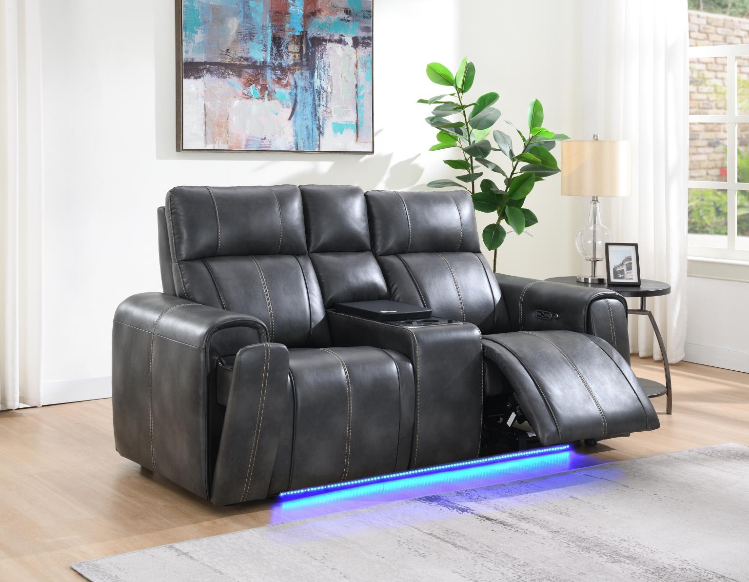 U66 Charcoal Gray Living Room Set
