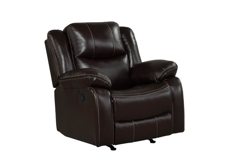 Carter 3PC Reclining Set — Drop-Down Table & Glider Recliner
