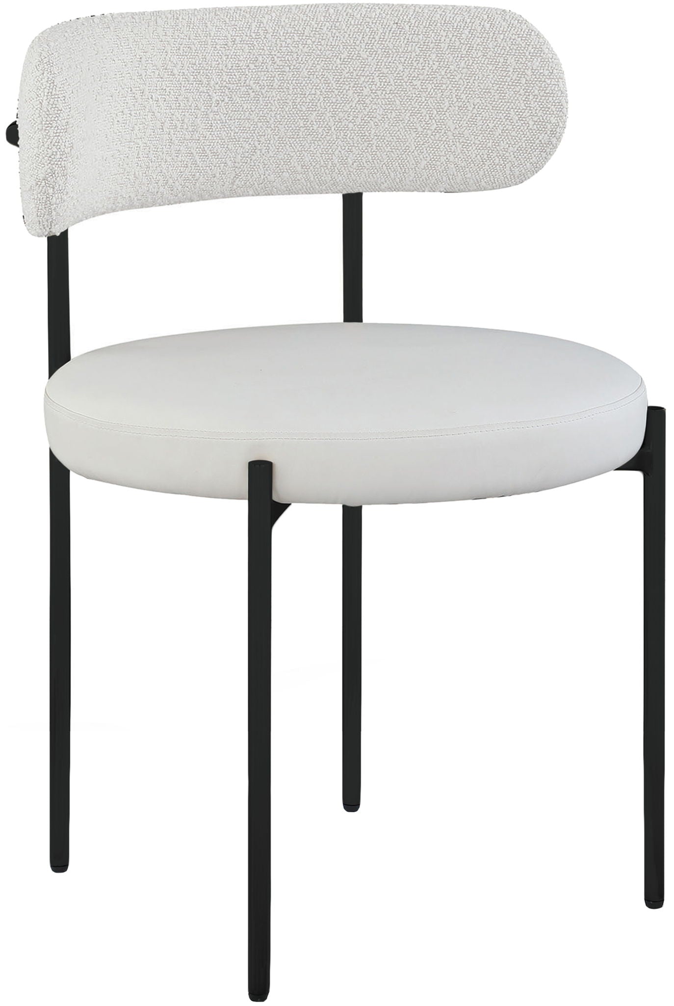 Beacon - Faux Leather Dining Chair With Black Legs (Set of 2)