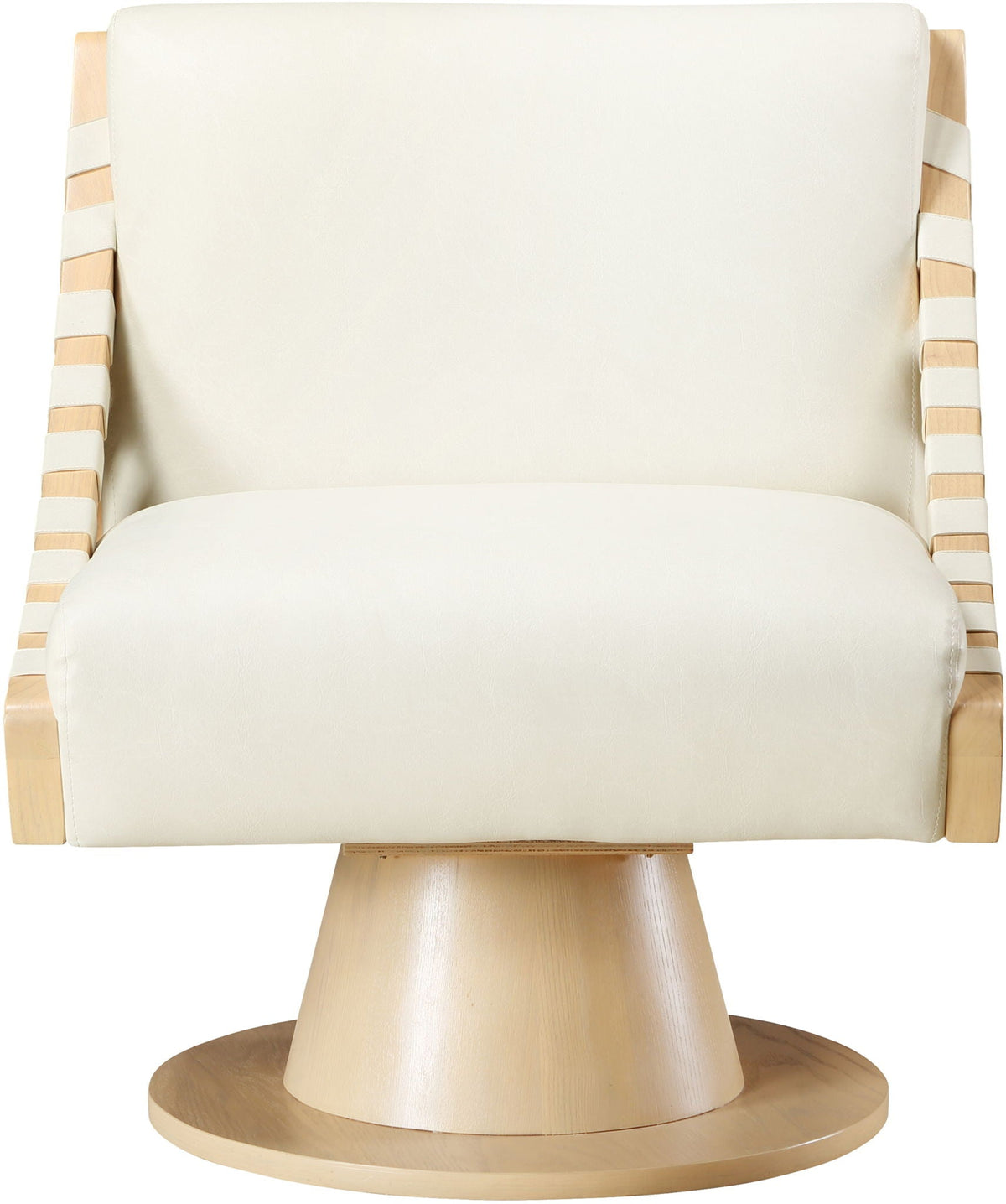 Millwin - Swivel Accent Chair with Natural Base
