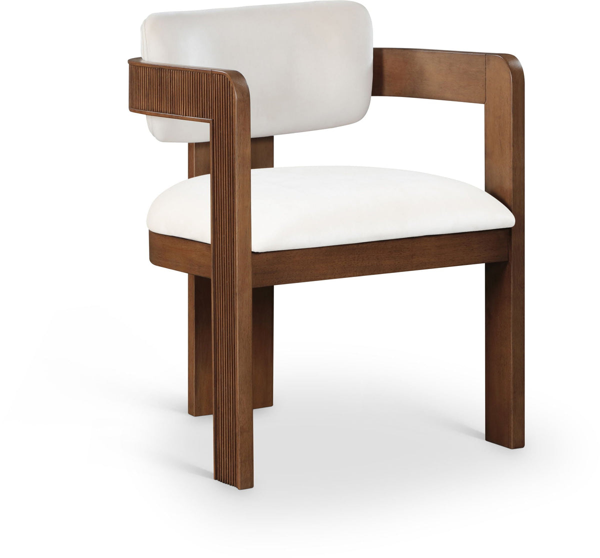 Sacha - Velvet Dining Chair (Set of 2) with Brown Base
