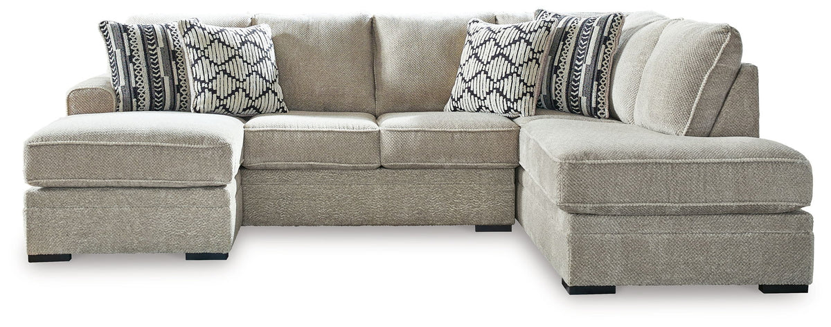 Calnita Sisal Sectional — 2-Piece Sectional, Right-Arm Corner Chaise