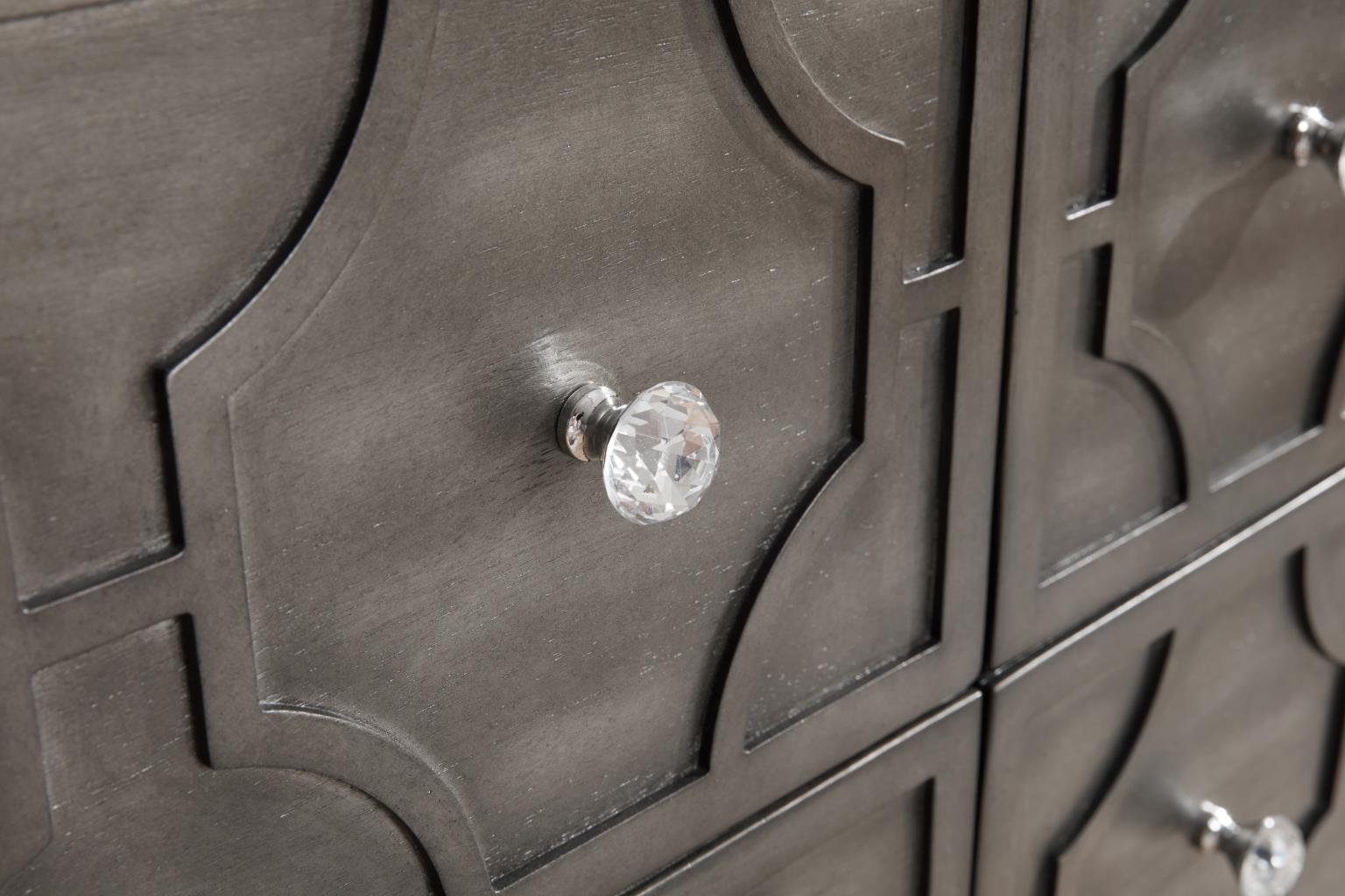 B086 Gray Nightstand — 27 in. wide
