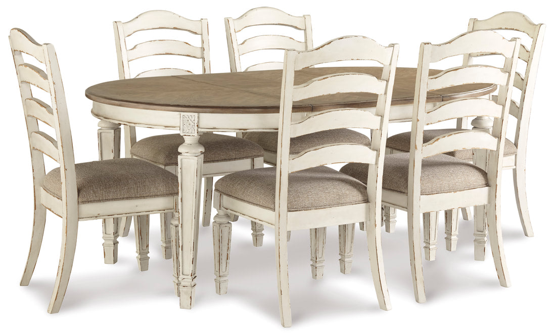 D743 7pc Dining Set — Oval Table with 24" Leaf
