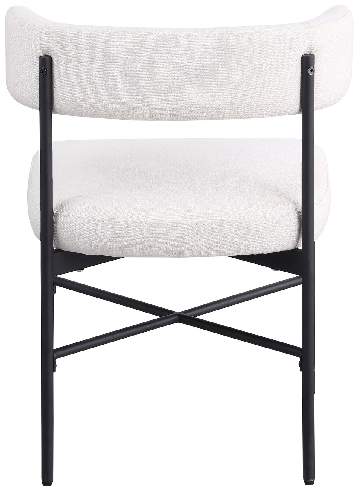 Rivage - Durable Dining Chair (Set of 2) with Black Frame