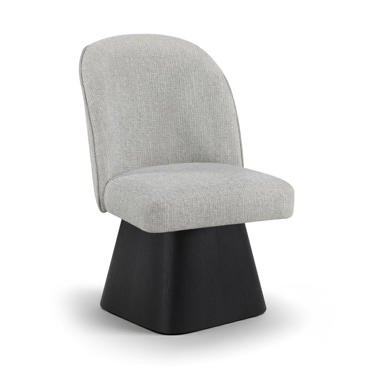 Marlowe Swivel Dining Side Chair with Black Base