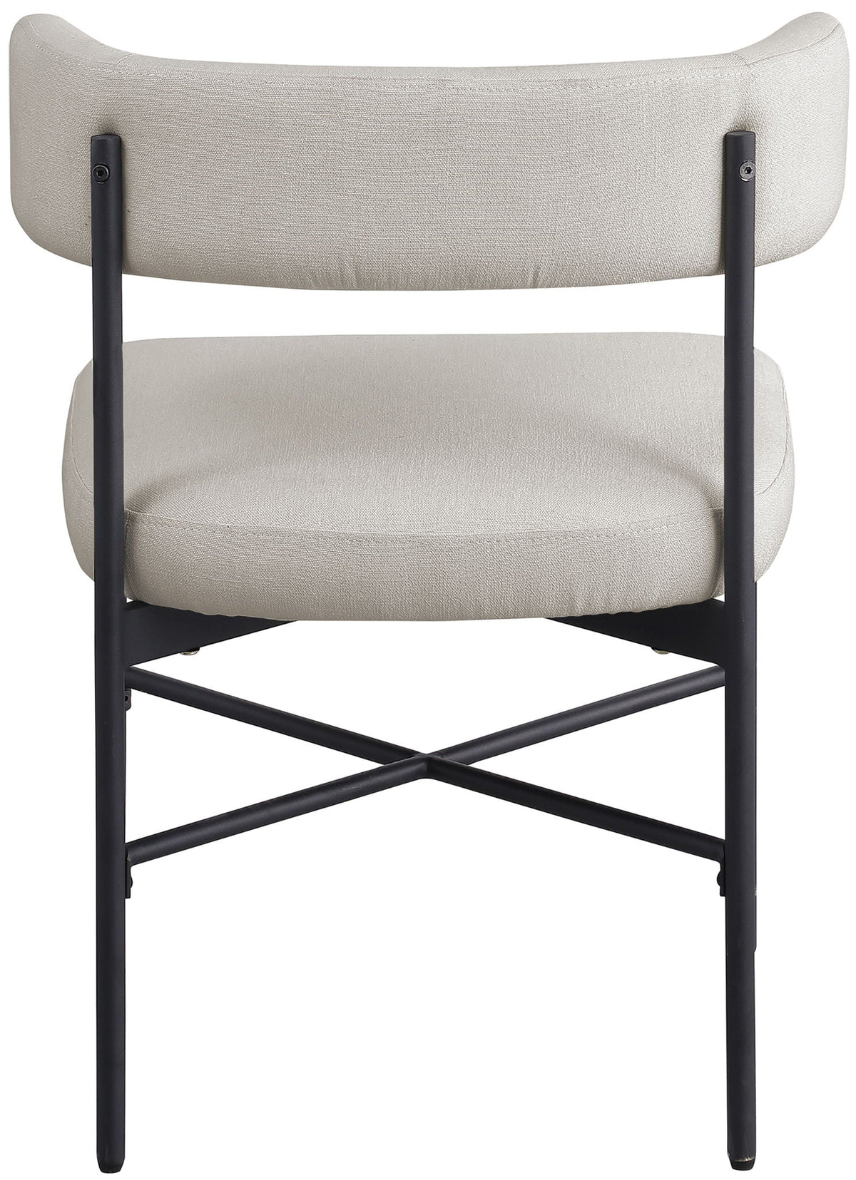 Rivage - Durable Dining Chair (Set of 2) with Black Frame