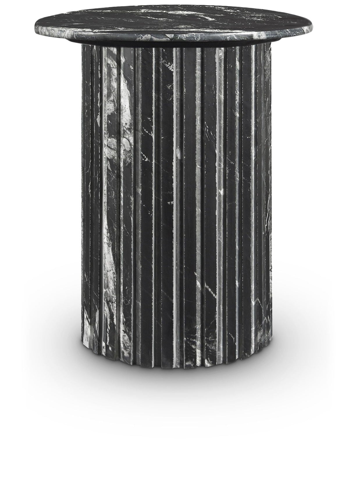 Genoa - Marble & Travertine Table - Black