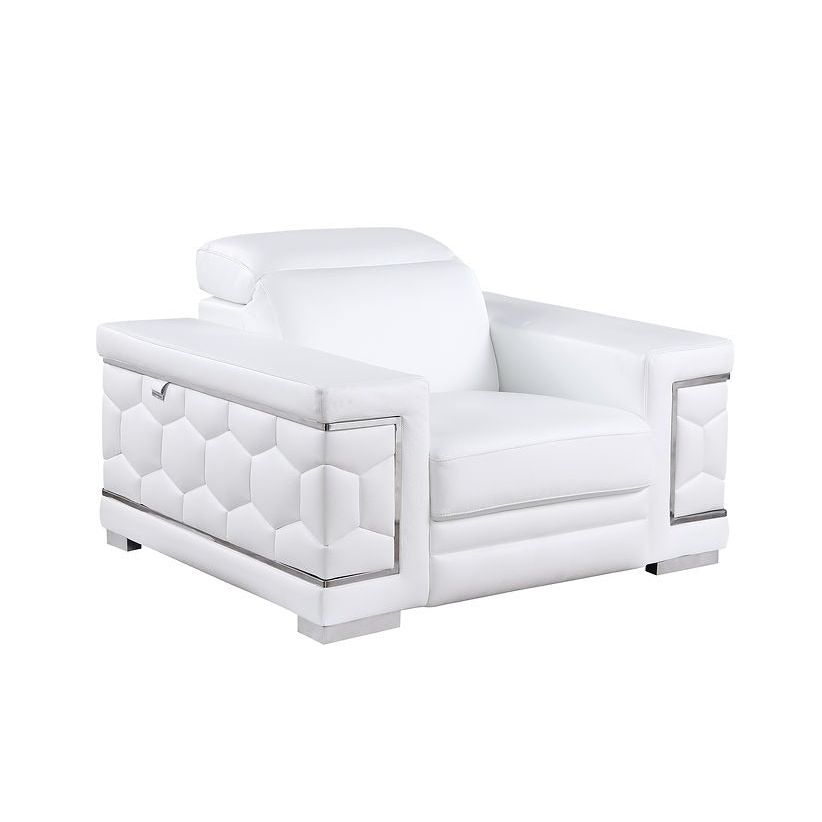 Favo Italian Leather Living Room Set, 3 Colors