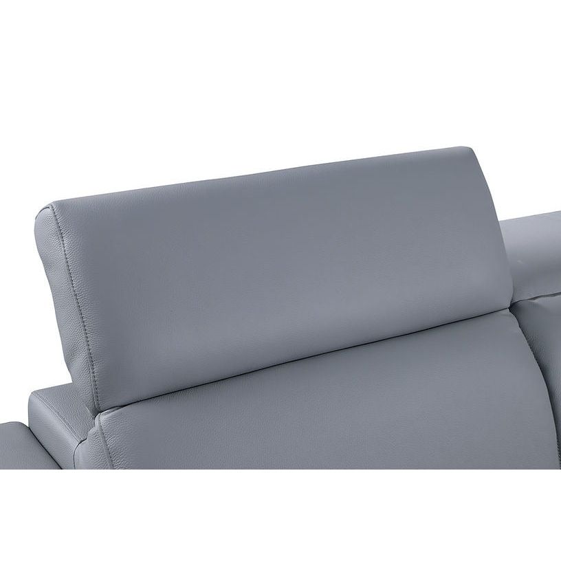 Favo Italian Leather Living Room Set, 3 Colors
