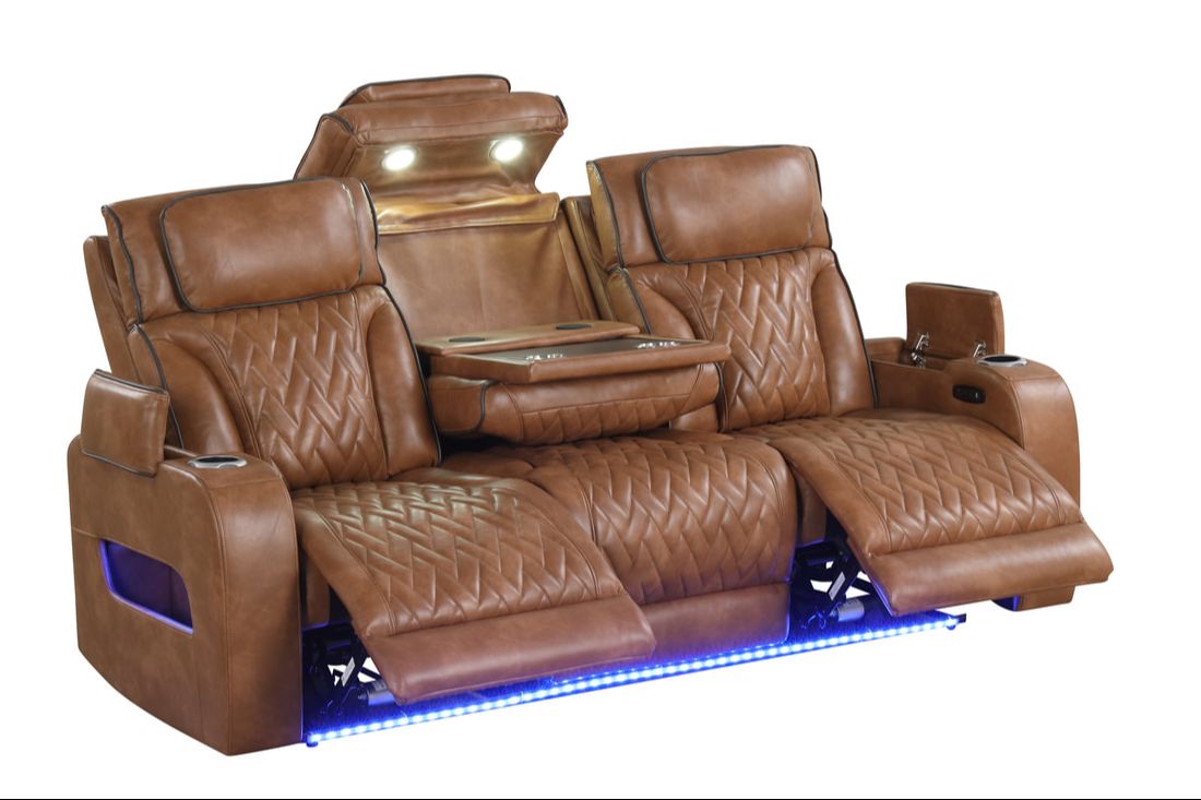 Dubai 3PC Power Reclining Set — Drop-Down Table & Wireless Charging