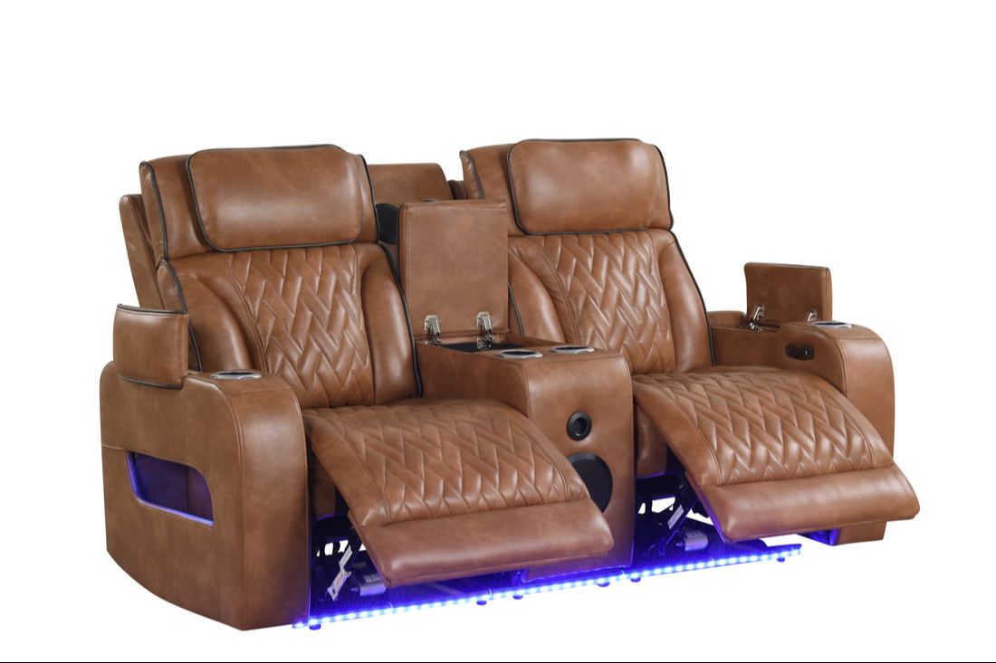 Dubai 3PC Power Reclining Set — Drop-Down Table & Wireless Charging
