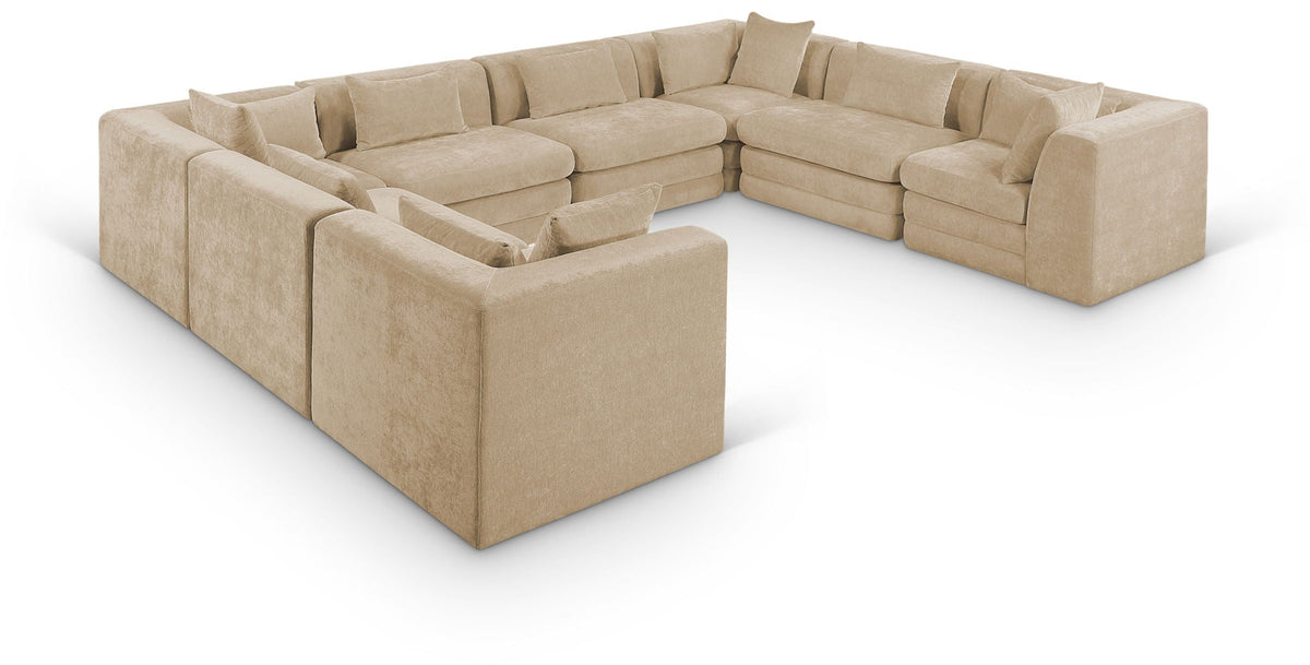 Stellar Chenille Modular Sectional — 8-Piece 152" Sectional — Beige