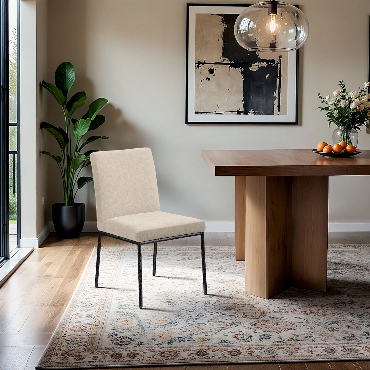 Reeves - Dining Side Chair (Set of 2) with Black Base