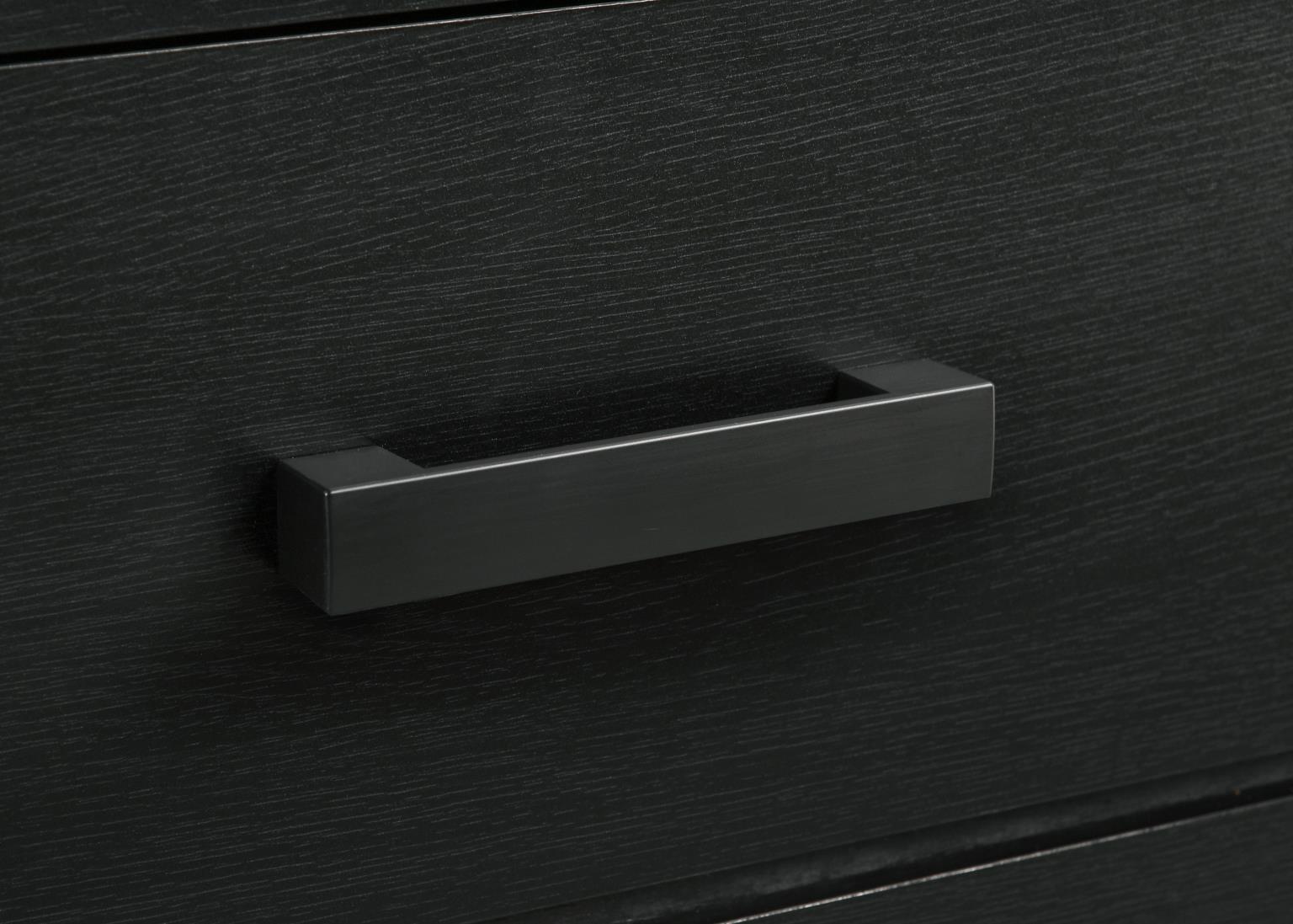B525 Black Nightstand — 23-Inch Wide