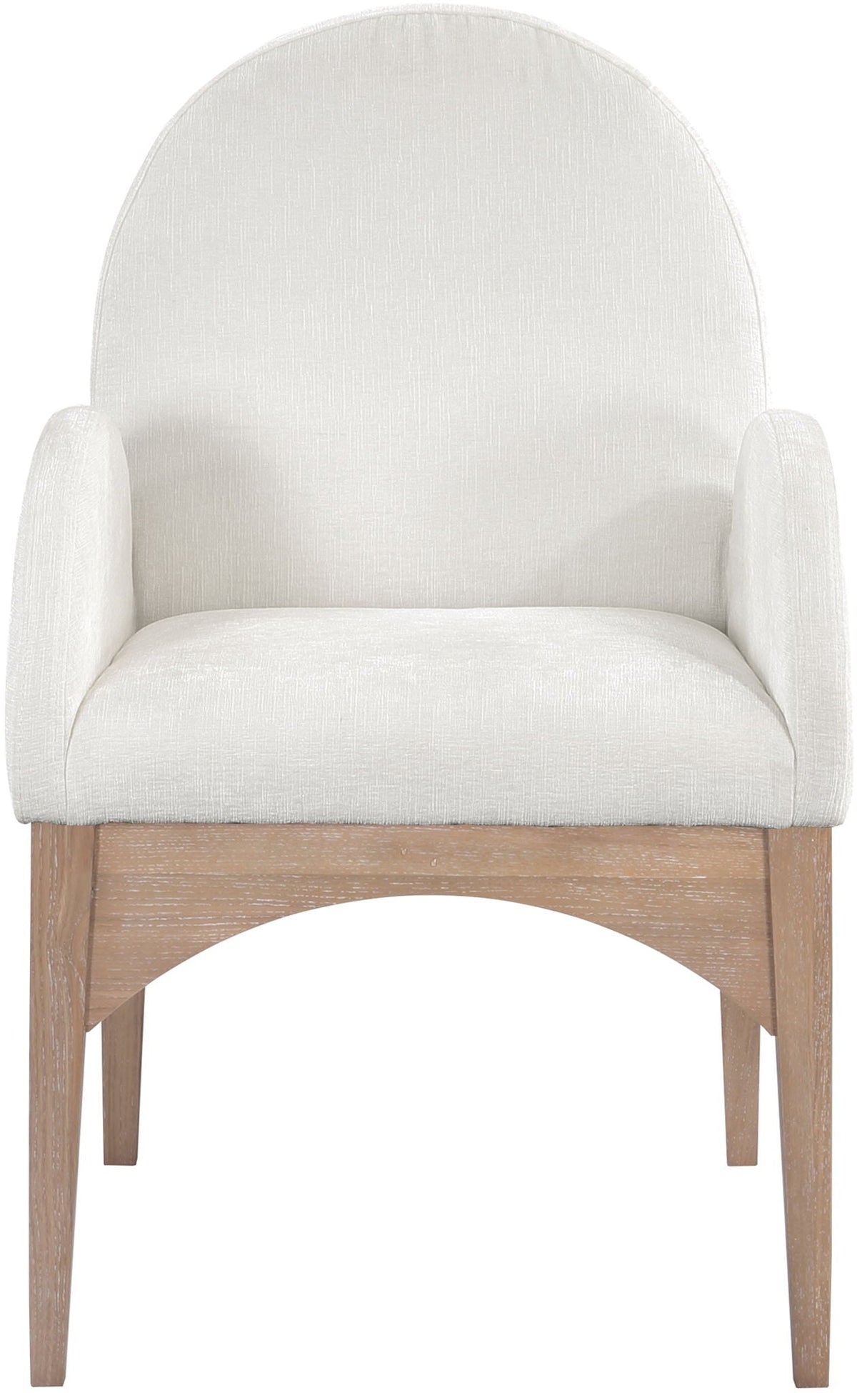 Waldorf - Chenille Dining Arm Chair with Natural Legs