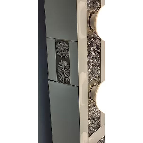 Ella Black Vanity Set — LED Lighting & Bluetooth Speaker