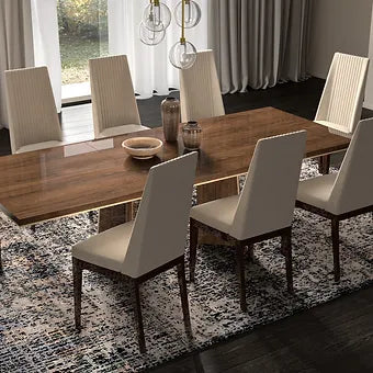 Eva Dining Collection — Extension Table & Upholstered Chairs
