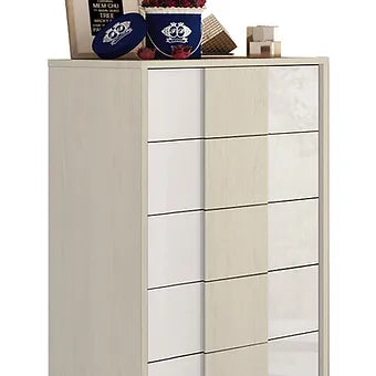 Tower White Bedroom Set — Italian Made with LED Bed